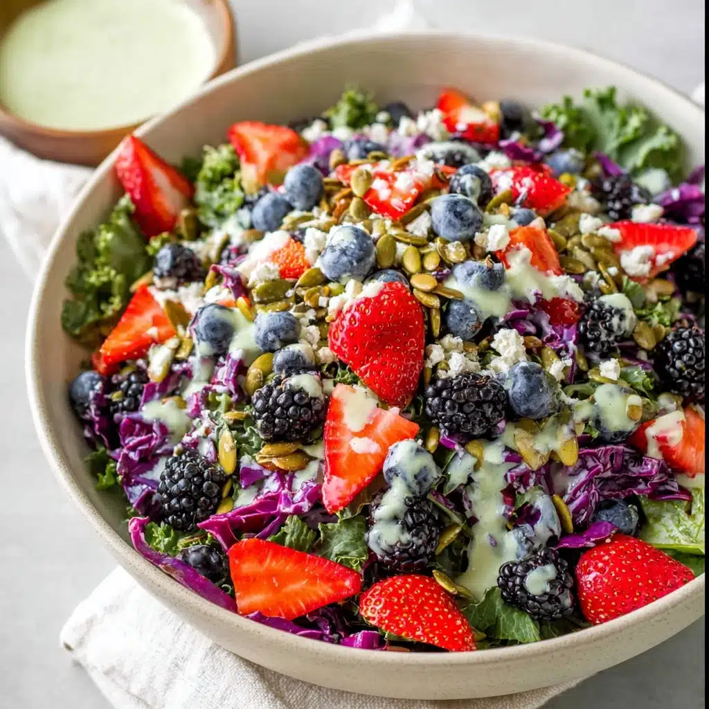 Superfood Berry Lemon Herb Salad Recipe