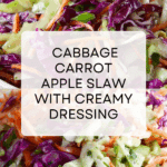 Cabbage Carrot Apple Slaw Recipe