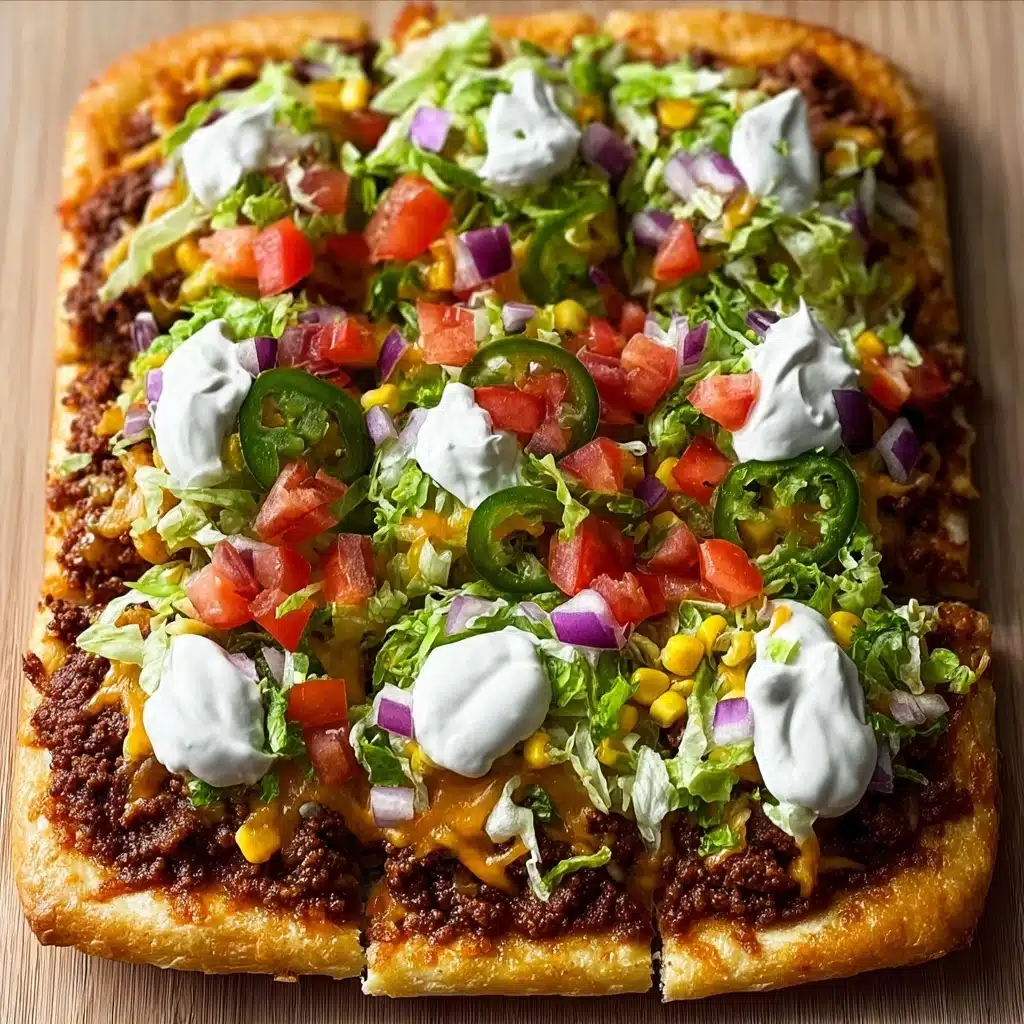 Taco Pizza Appetizer: The Ultimate Party Recipe - Recipe Image