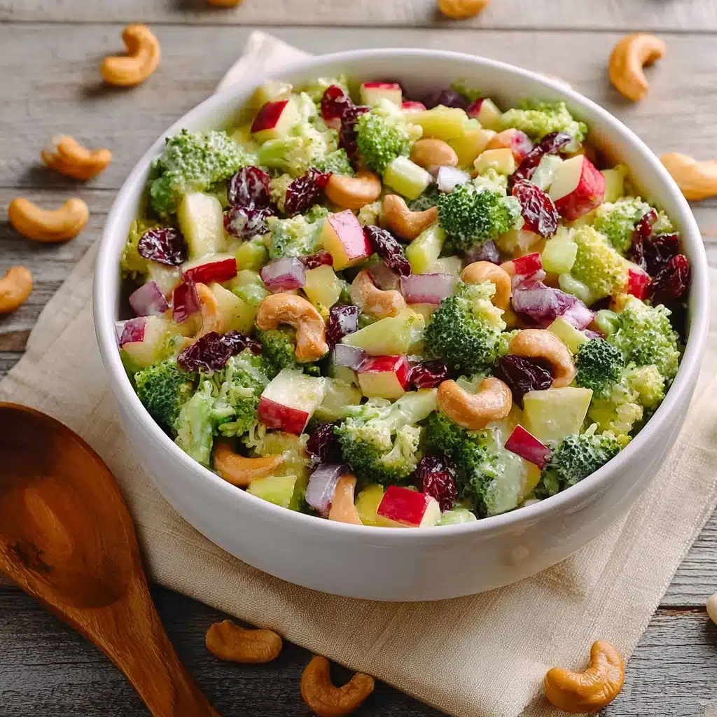 Broccoli Cashew Salad with Apples and Pears Recipe - Recipe Image