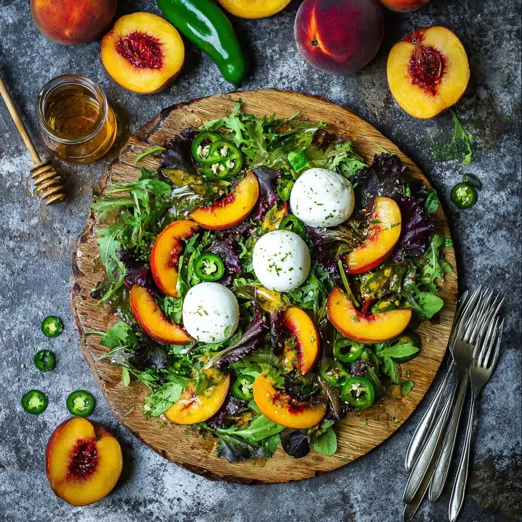 Peach and Burrata Salad Recipe - Recipe Image