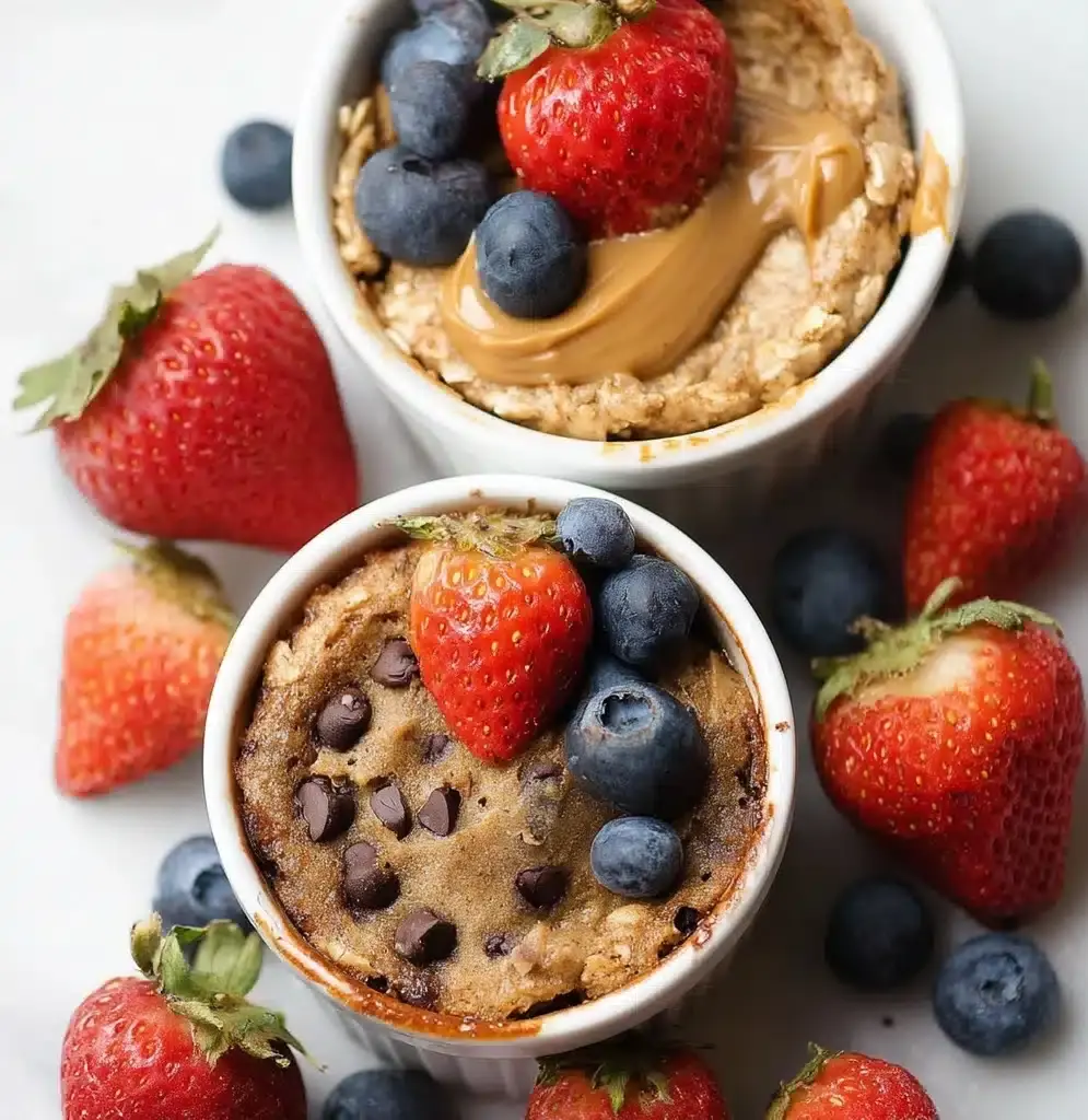 Baked Oats Without Banana (For One!) Recipe - Recipe Image