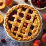 Cherry Peach Lattice Pie Recipe
