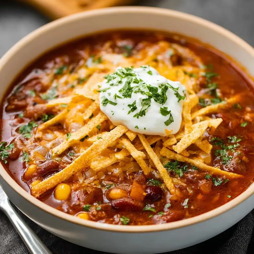 Insanely Flavorful Crockpot Taco Soup Recipe - Recipe Image