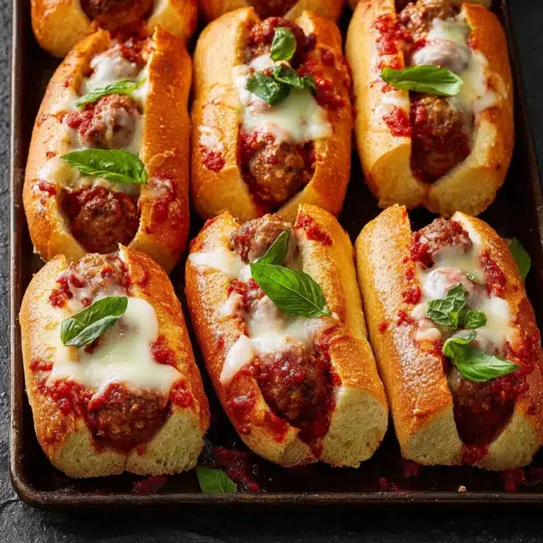 Easy Italian Meatball Sub Sandwiches Recipe