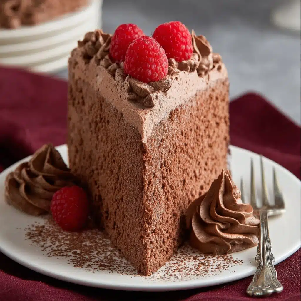 Chocolate Angel Food Cake Recipe - Recipe Image