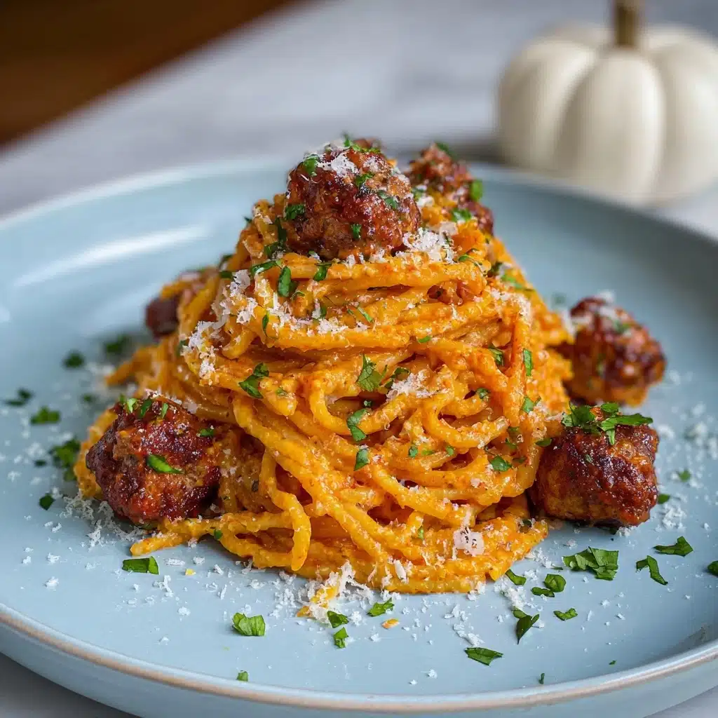 Creamy Spaghetti & Meatballs Recipe - Recipe Image