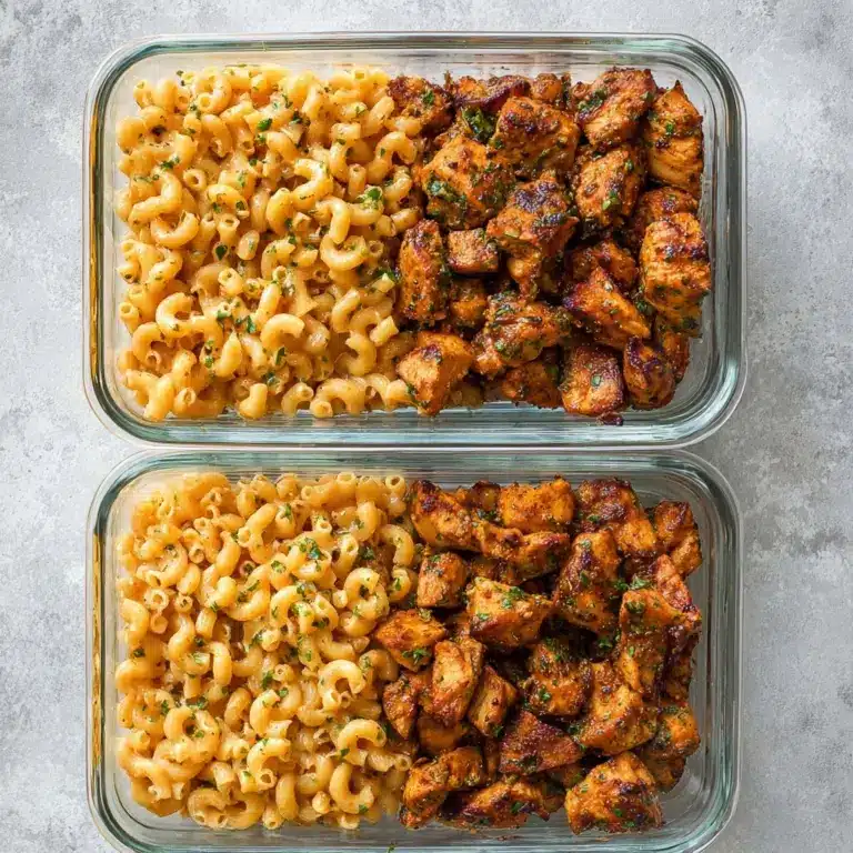 High-Protein Honey Garlic Butter Chicken with Mac & Cheese Recipe