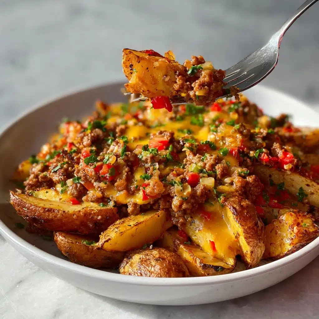 Chili Cheese Loaded Potatoes Recipe - Recipe Image