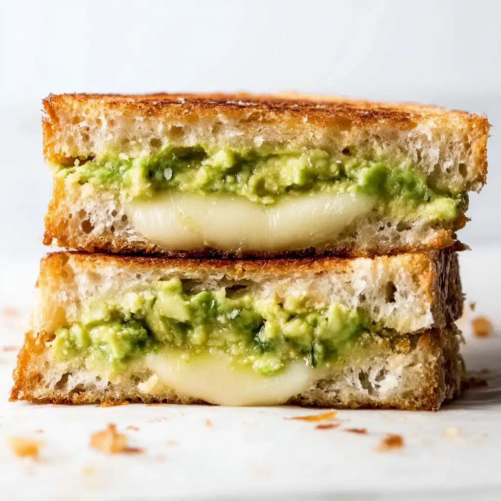 Garlic Avocado Grilled Cheese Sandwich Recipe - Recipe Image