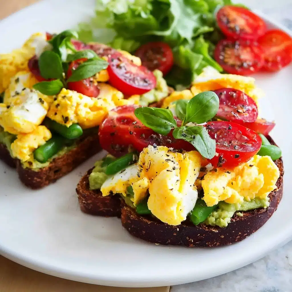 Mediterranean Breakfast Avocado Toast Recipe - Recipe Image