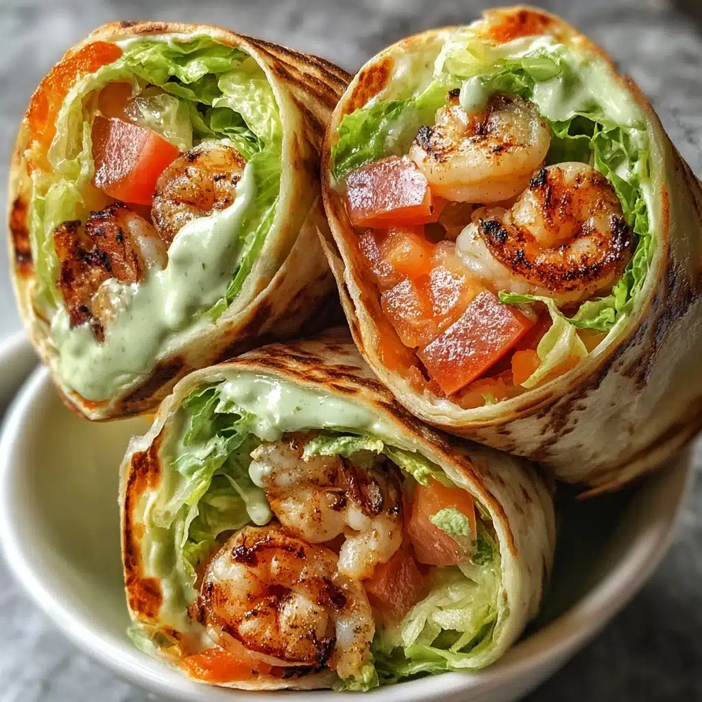 Grilled Shrimp Caesar Wraps Recipe - Recipe Image