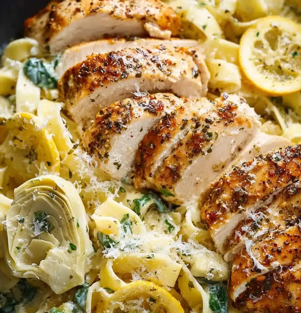 Lemon Chicken Pasta Recipe - Recipe Image