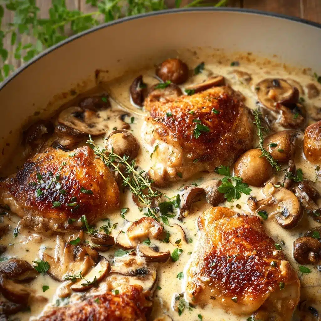 Creamy Chicken and Mushroom Bake Recipe - Recipe Image
