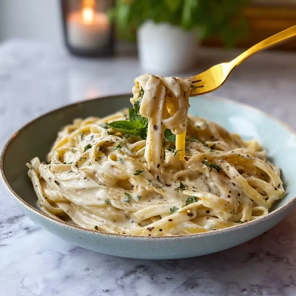 The Best Vegan Alfredo Recipe (Creamy Fettuccine) Recipe - Recipe Image
