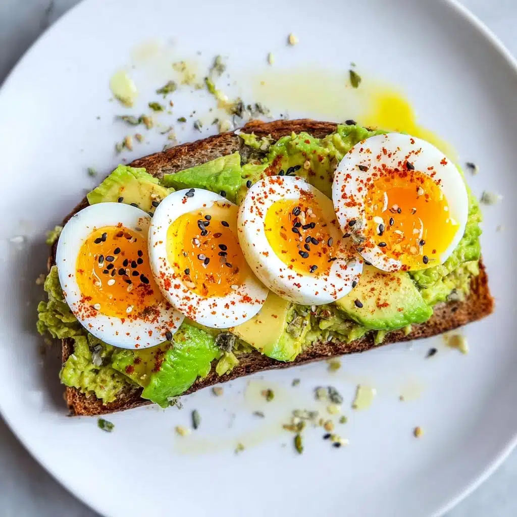 Simple Avocado Toast With Egg Recipe - Recipe Image