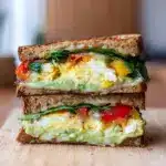 Healthy Avocado Egg Breakfast Sandwich Recipe