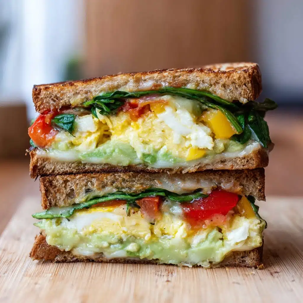 Healthy Avocado Egg Breakfast Sandwich Recipe - Recipe Image