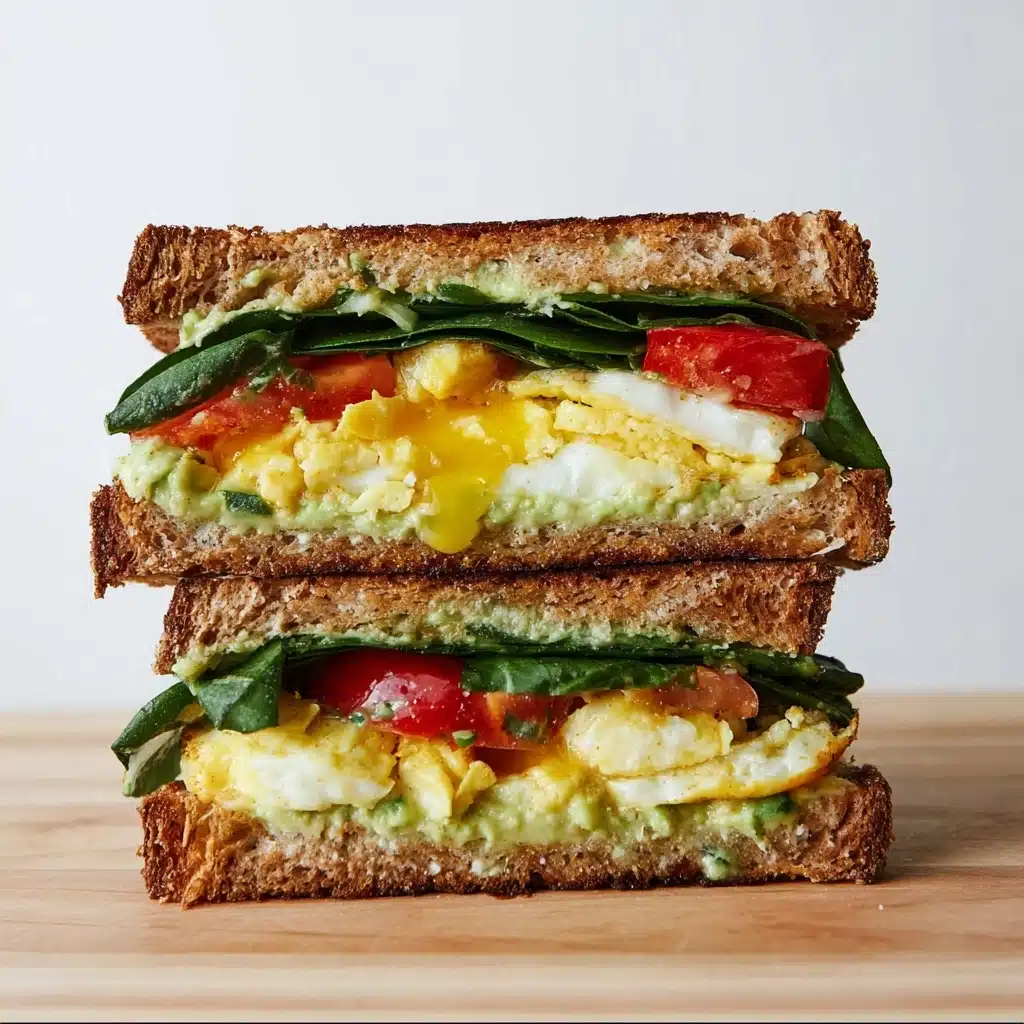 Healthy Avocado Egg Breakfast Sandwich Recipe - Recipe Image