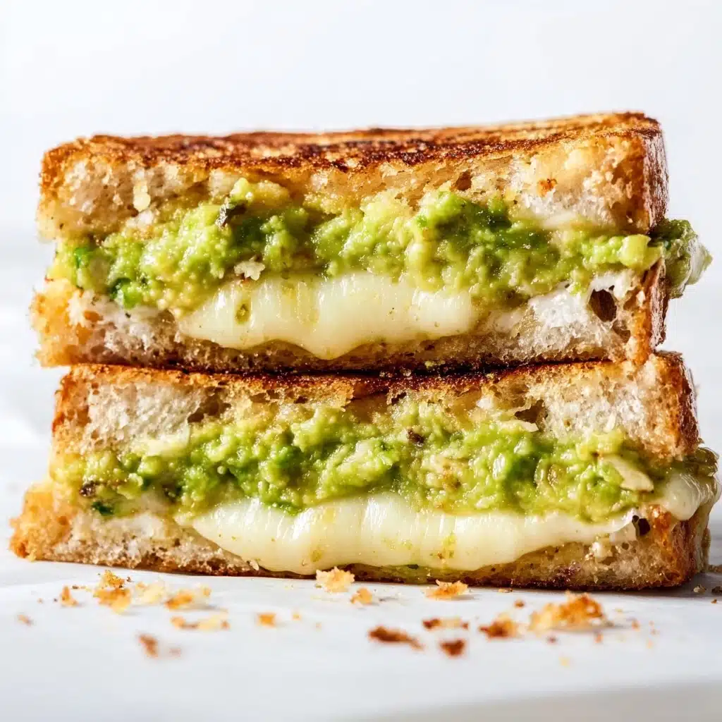 Garlic Avocado Grilled Cheese Sandwich Recipe
