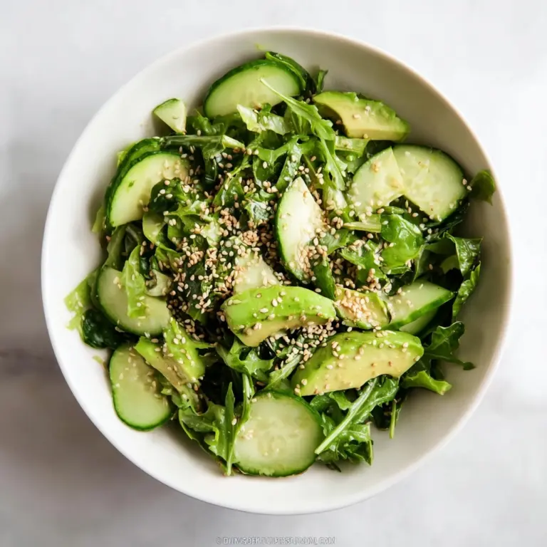 Cucumber, Avocado And Arugula Salad Recipe