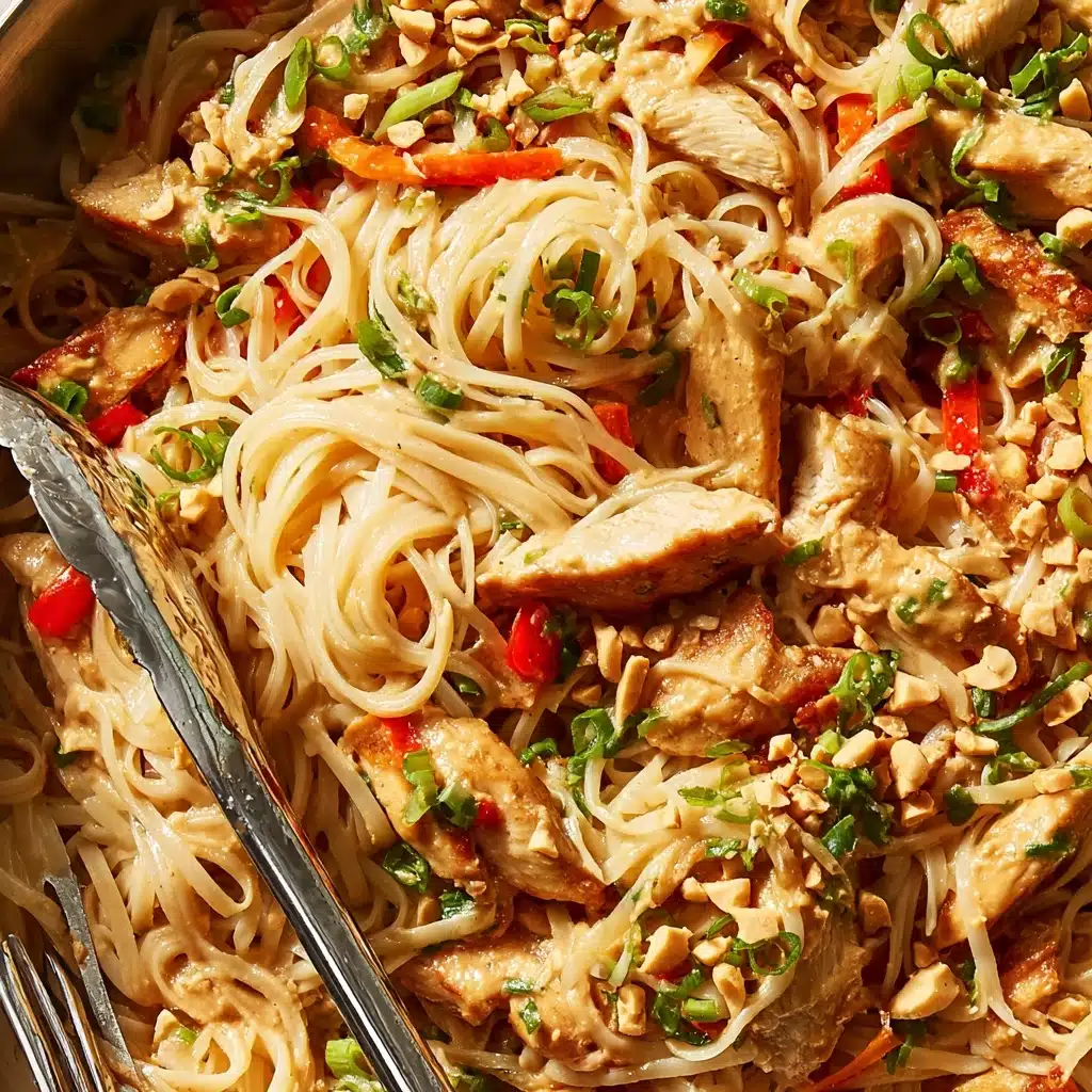 Creamy Peanut-Lime Chicken With Noodles Recipe - Recipe Image