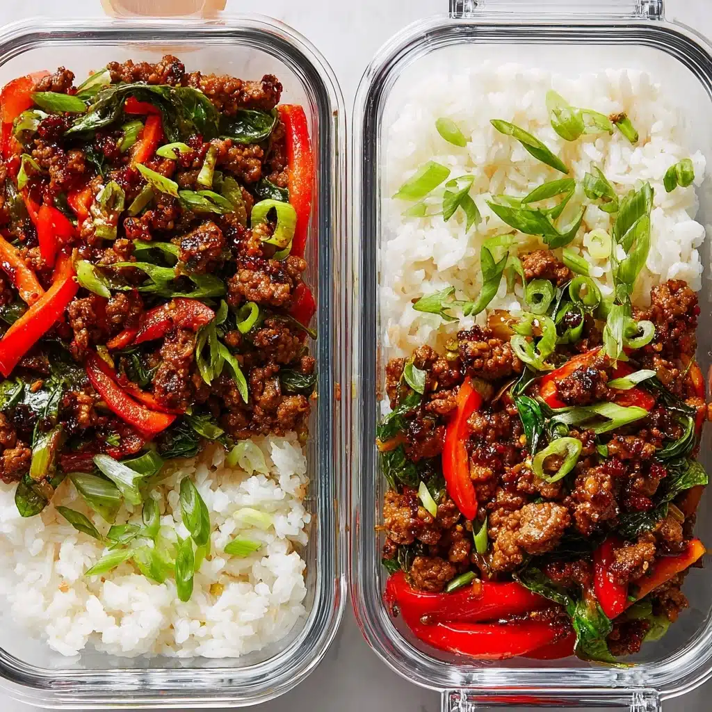 Thai-Inspired Basil Beef Bowls Recipe - Recipe Image
