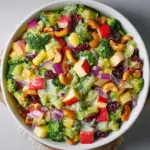 Broccoli Cashew Salad with Apples and Pears Recipe