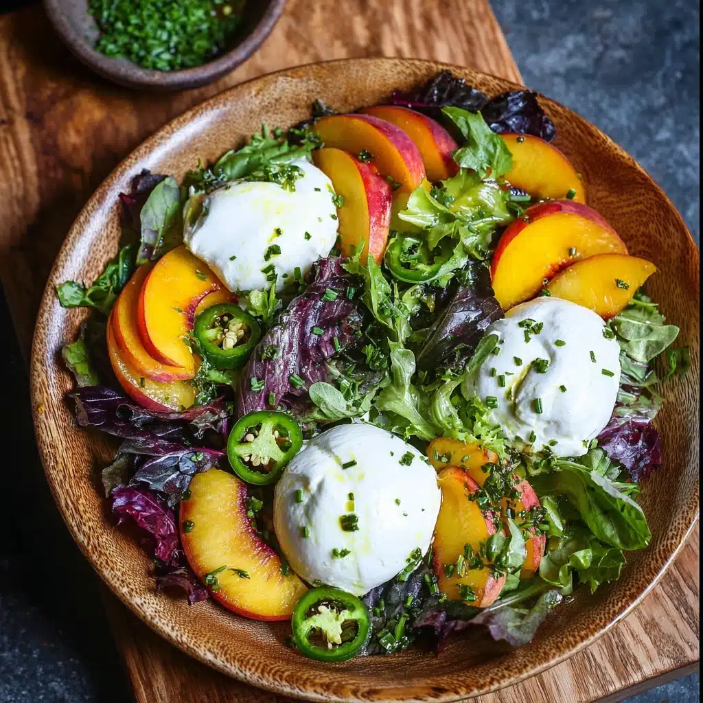Peach and Burrata Salad Recipe - Recipe Image