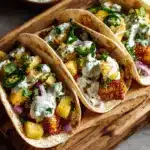 Blackened tilapia fish tacos with pineapple salsa Recipe