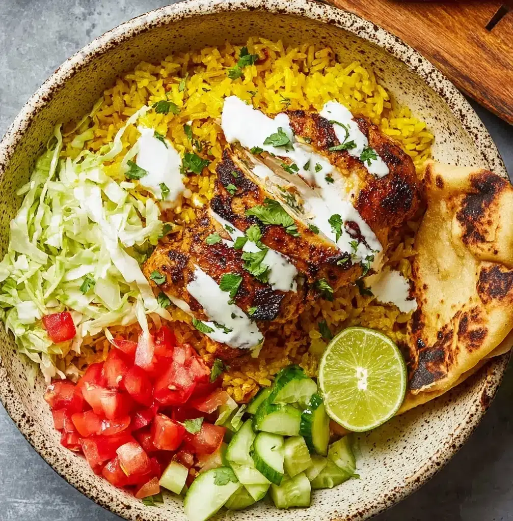 Chicken Over Rice Recipe - Recipe Image