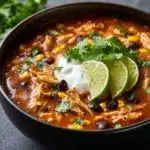 8-Can Chicken Taco Soup Recipe