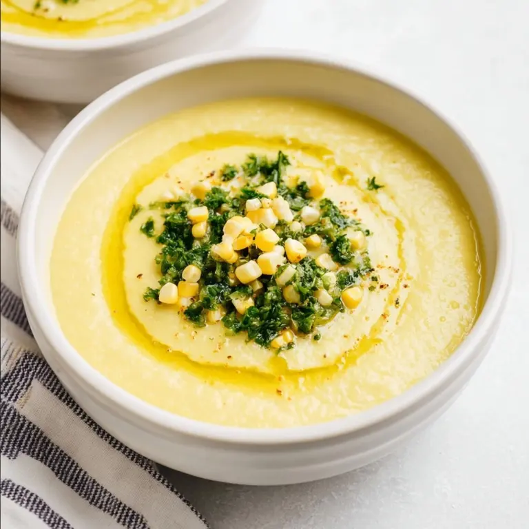 Corn Soup with Gremolata Recipe