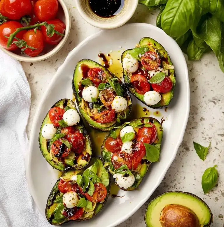 Caprese Stuffed Avocados Recipe