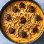 Creamy Spaghetti & Meatballs Recipe