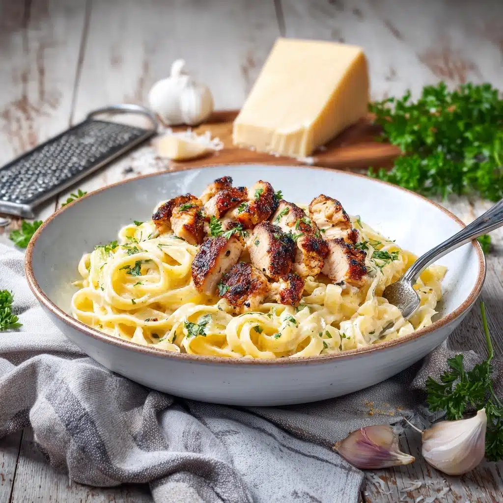 Fettuccine Alfredo With Grilled Chicken Recipe