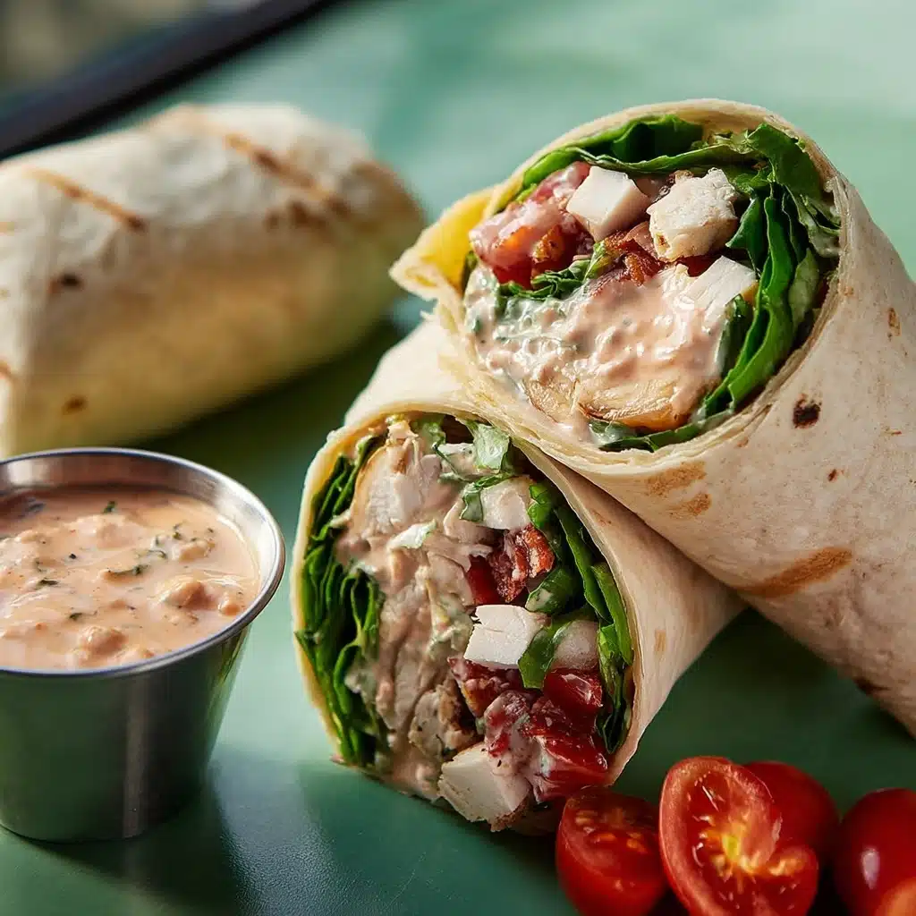 Tuscan Chicken Wrap Recipe - Recipe Image