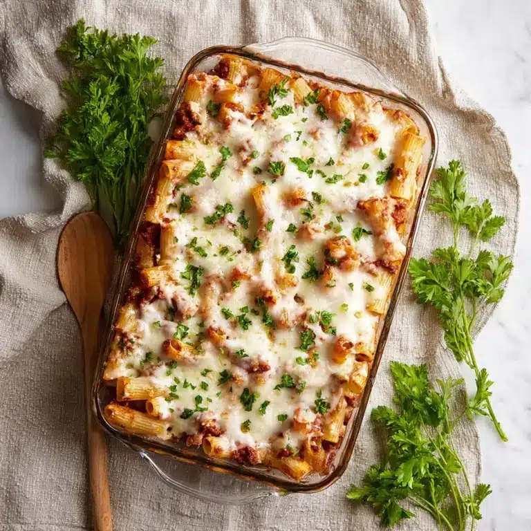 Baked Rigatoni with Meat Sauce Recipe