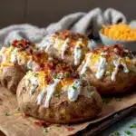 Crack Chicken Stuffed Baked Potatoes Recipe