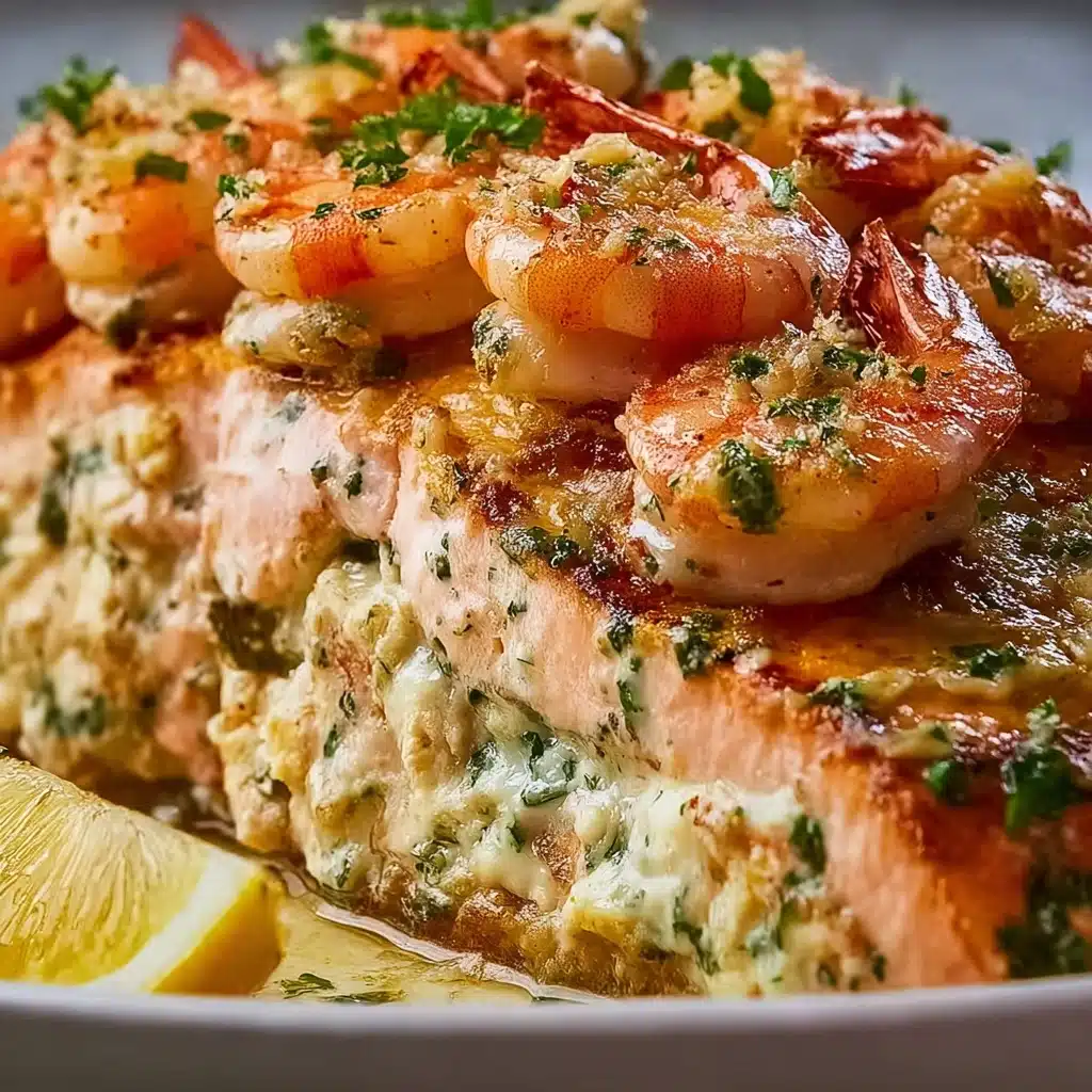 Crab and Shrimp Stuffed Salmon Recipe