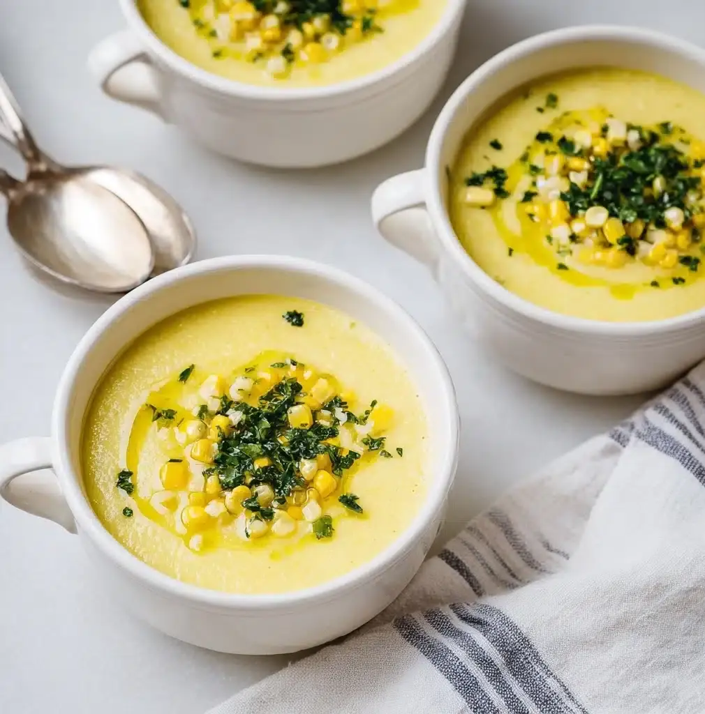 Corn Soup with Gremolata Recipe