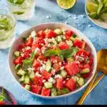 Watermelon Salad Recipe with Feta and Cucumber Recipe