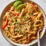 Creamy Peanut-Lime Chicken With Noodles Recipe