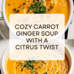 Zesty Carrot Ginger Soup Recipe