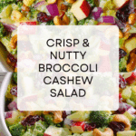 Broccoli Cashew Salad with Apples and Pears Recipe