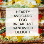 Healthy Avocado Egg Breakfast Sandwich Recipe