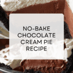 No-Bake Chocolate Cream Pie Recipe