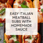 Easy Italian Meatball Sub Sandwiches Recipe