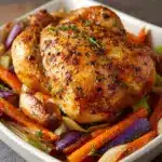 Lemon Roasted Apple Chicken and Veggies Recipe