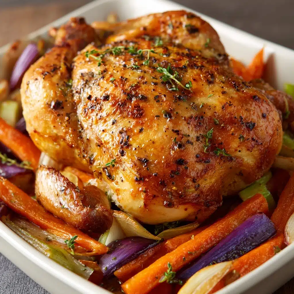 Lemon Roasted Apple Chicken and Veggies Recipe